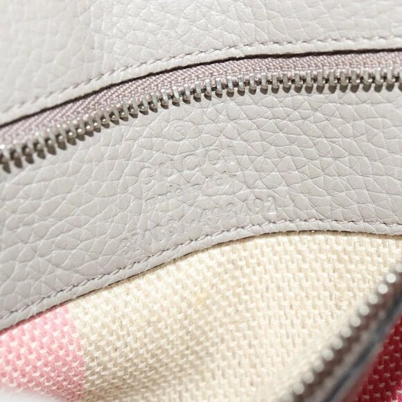 GUCCI Bamboo Daily Hand Bag Leather 2way Gray Silver 370831 Auth BA4687 - Picture 11 of 16